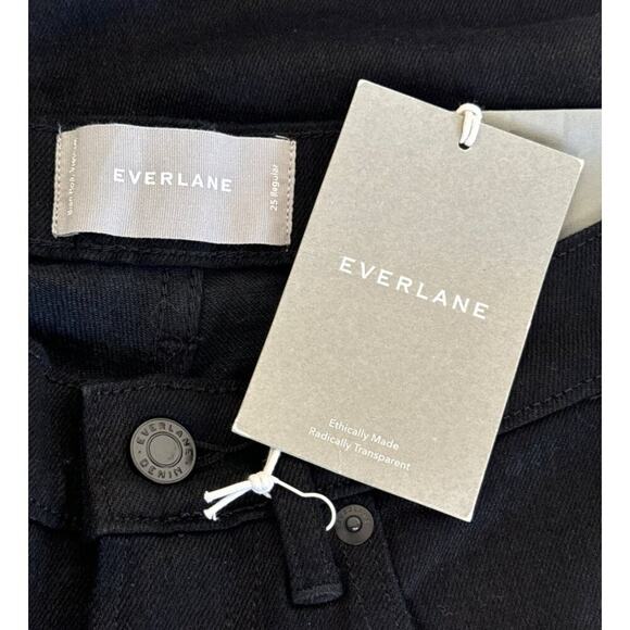 NWT Everlane The Mid-Rise Skinny Jean Black Size 25 - Picture 6 of 16